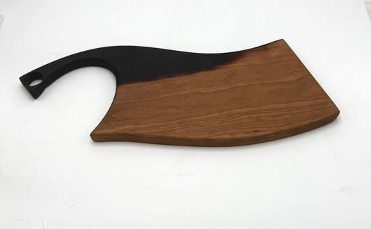 Knife Shaped Charcuterie board with Chard handle