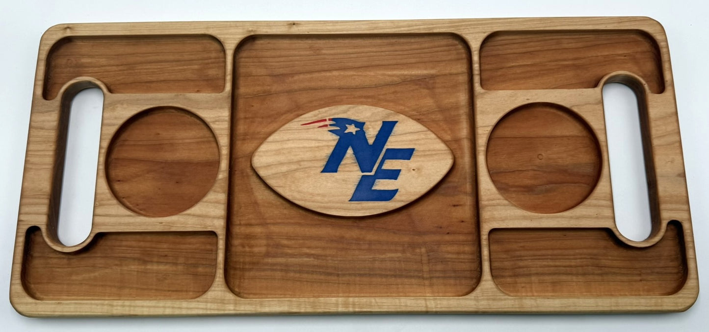 New England Patriots Maple Charcuterie board 23" W x 11" H