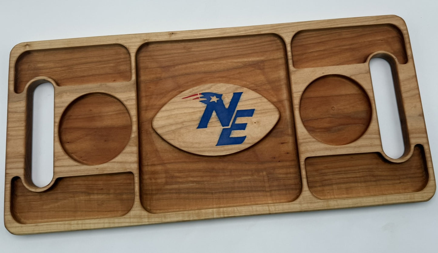 New England Patriots Maple Charcuterie board 23" W x 11" H