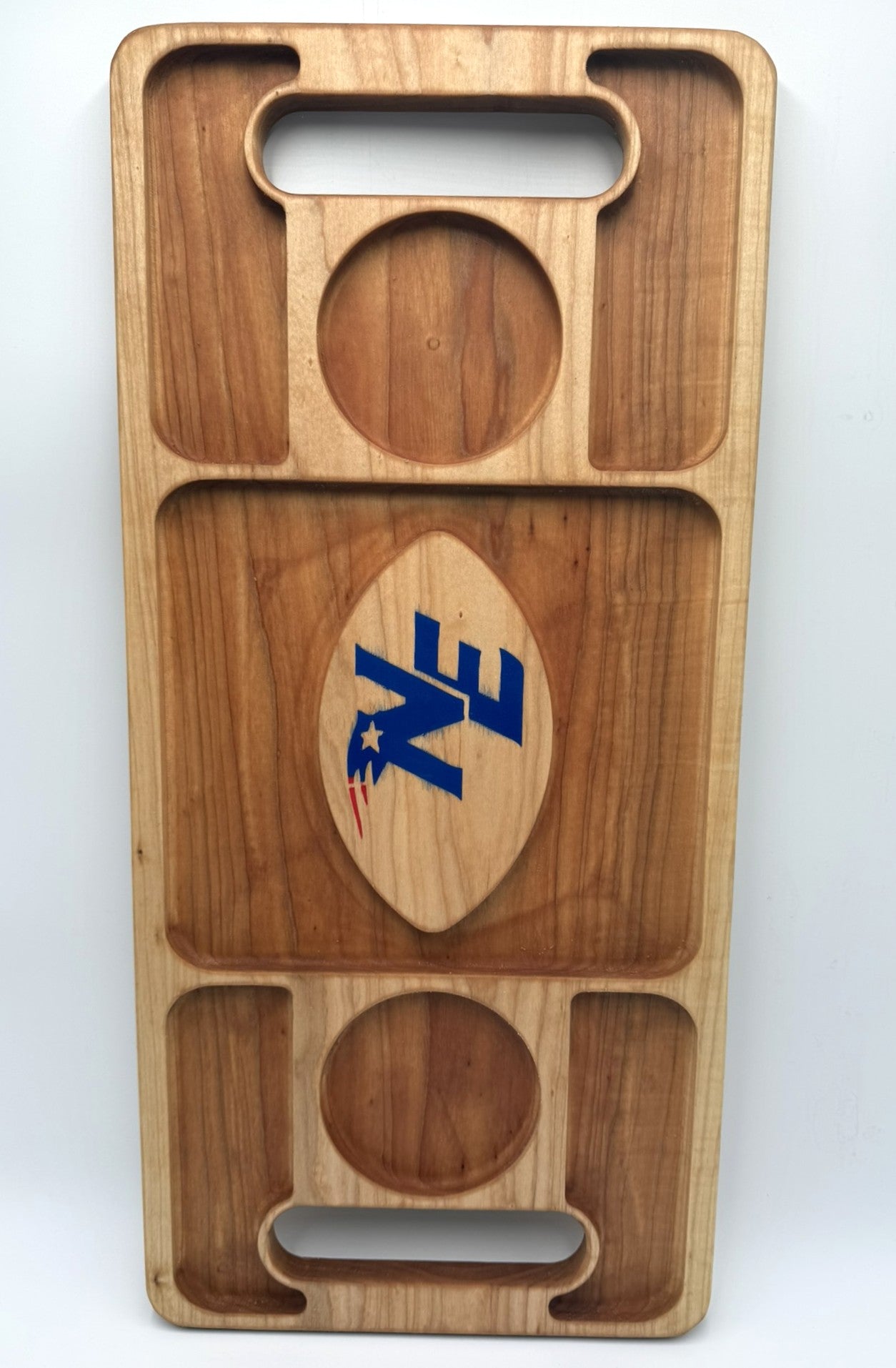 New England Patriots Maple Charcuterie board 23" W x 11" H
