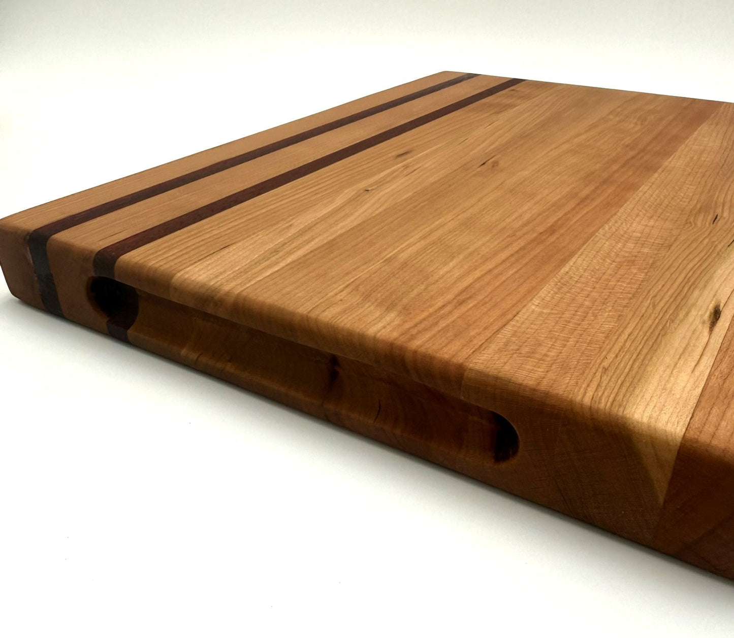 Cherry with Padauk stripes cutting board