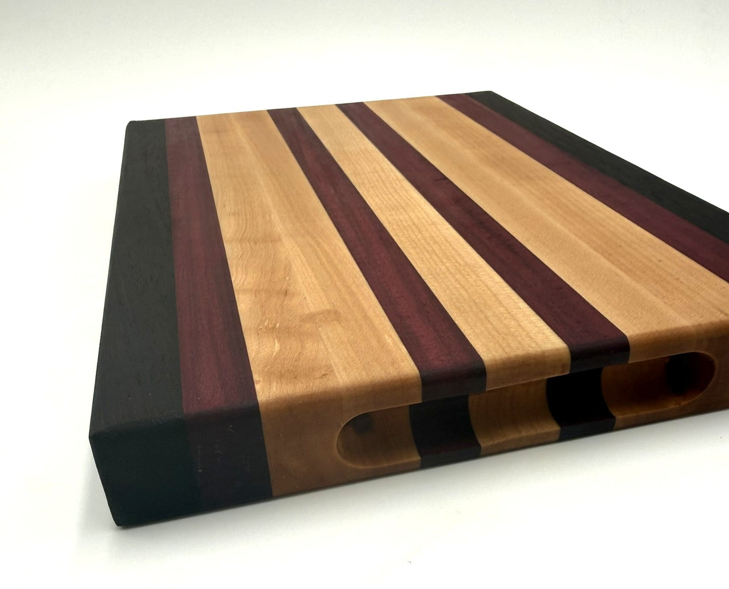 Wenge, Purpleheart & Maple Artisan Cutting board