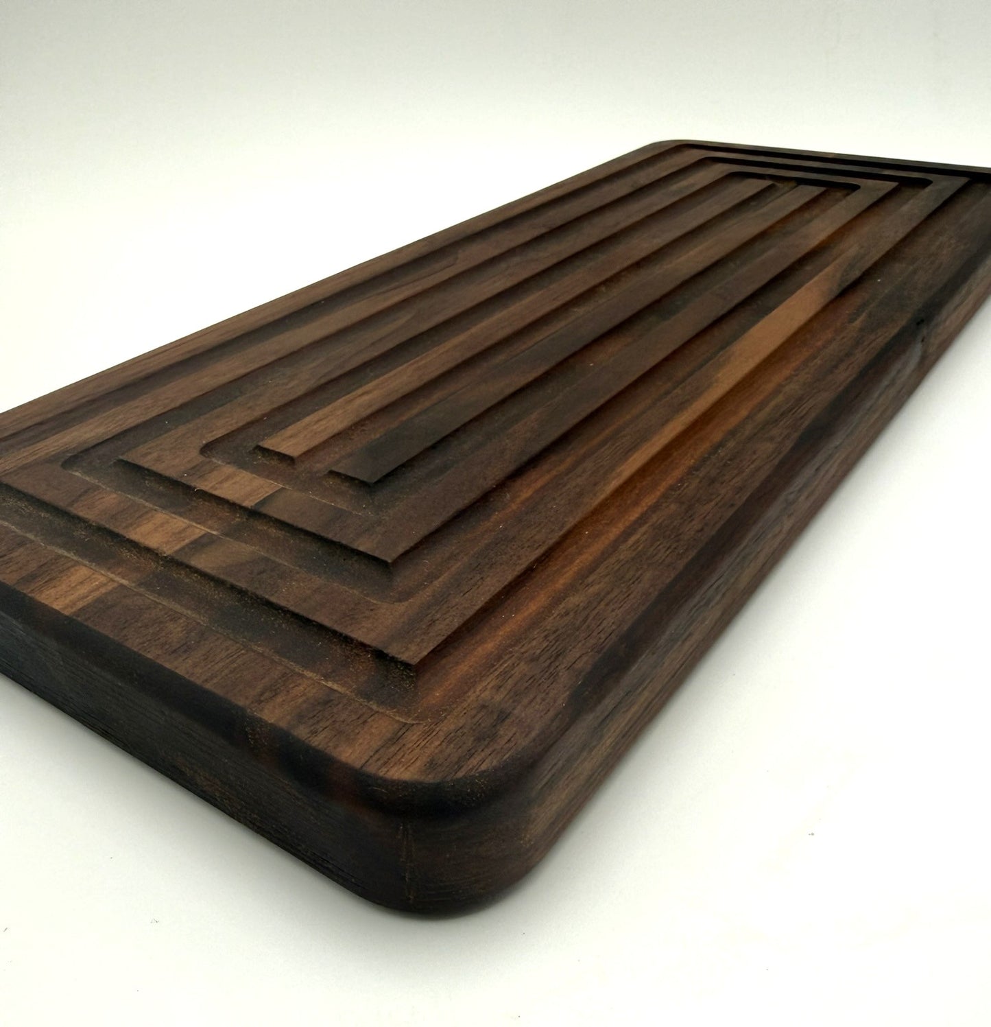 Black Walnut Bread board and Knife Set 18" x 9"