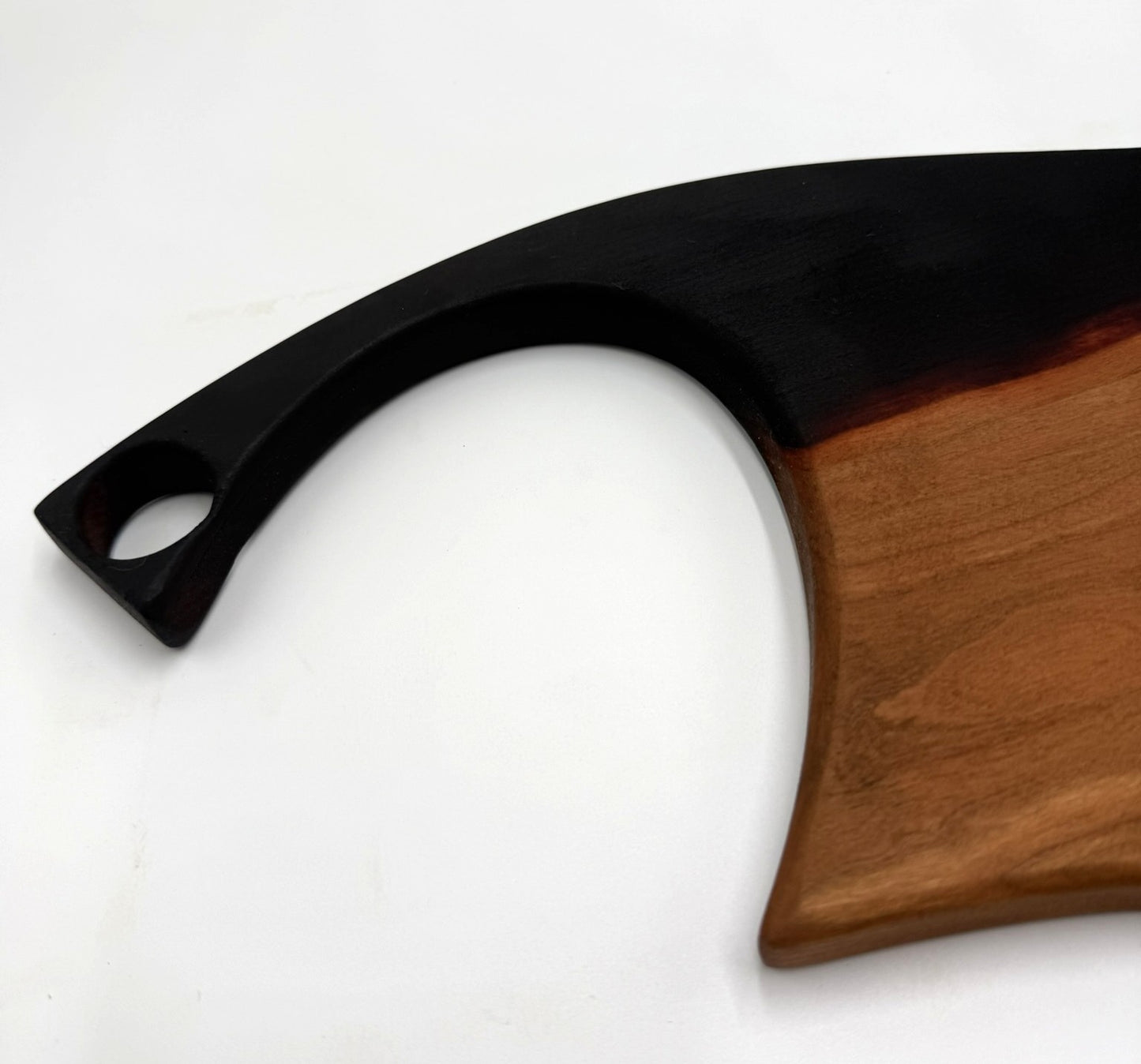 Knife Shaped Charcuterie board with Chard handle