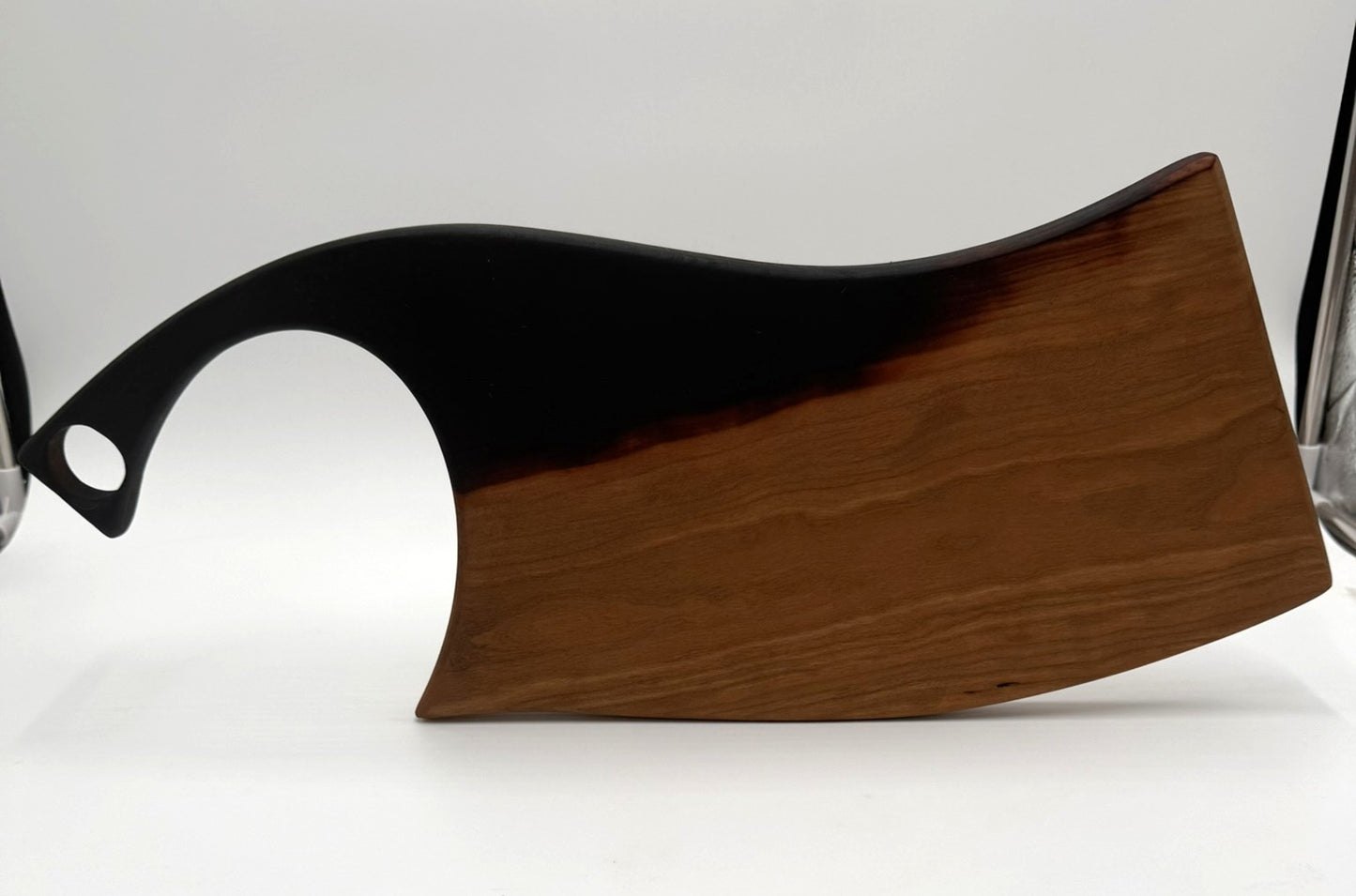 Knife Shaped Charcuterie board with Chard handle