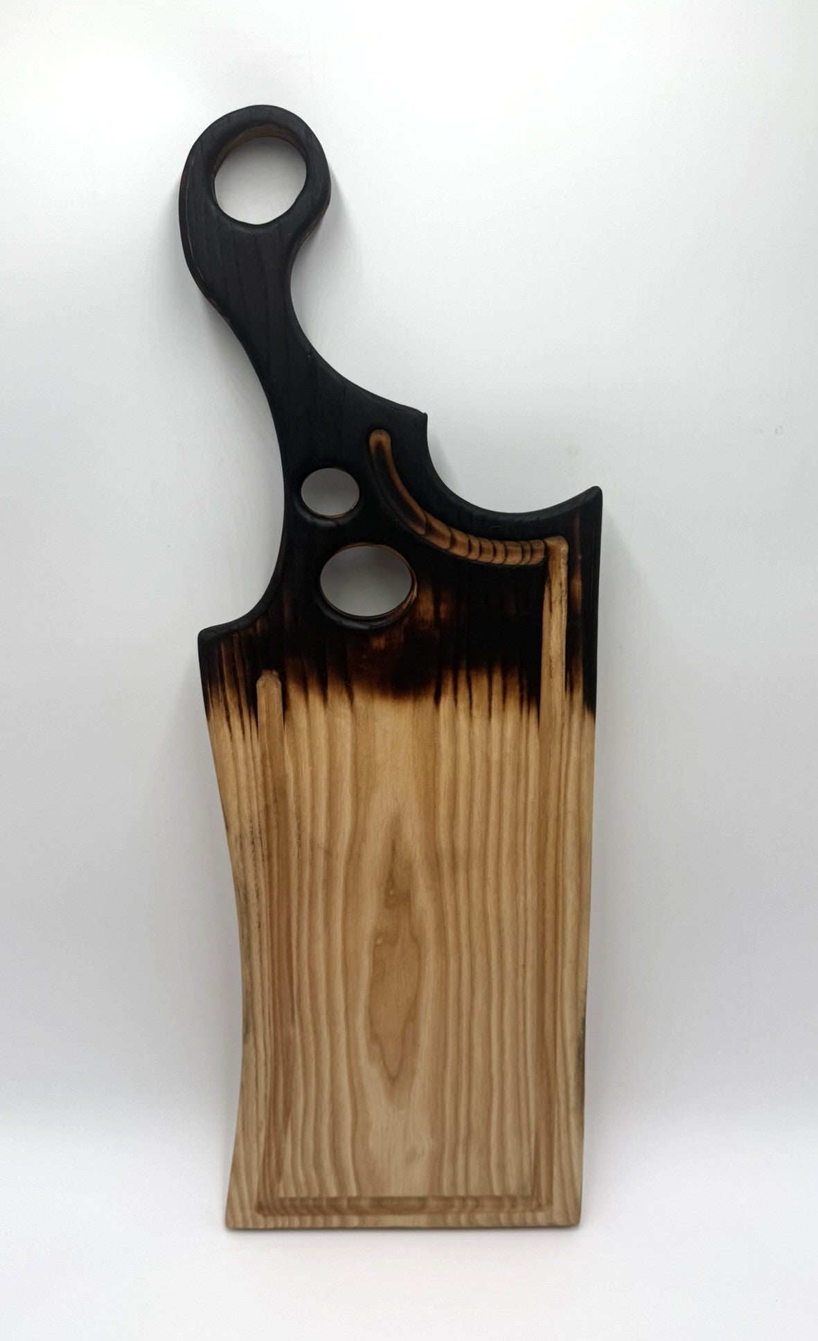 Artisan Chard 3 hole Charcuterie Board & Serving  board 23" x 8"
