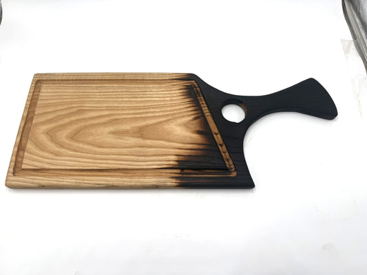 Artisan torched Charcuterie Board & Serving  board 23" x 9"