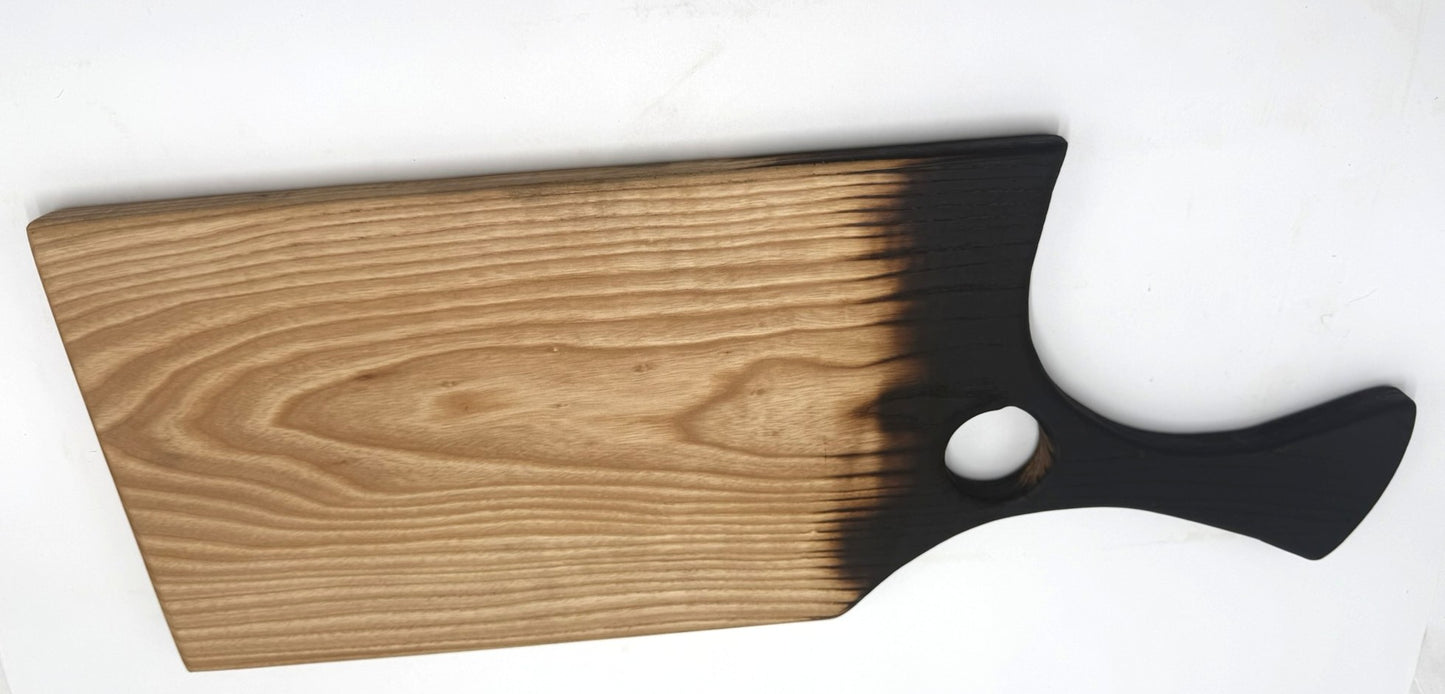 Artisan torched Charcuterie Board & Serving  board 23" x 9"