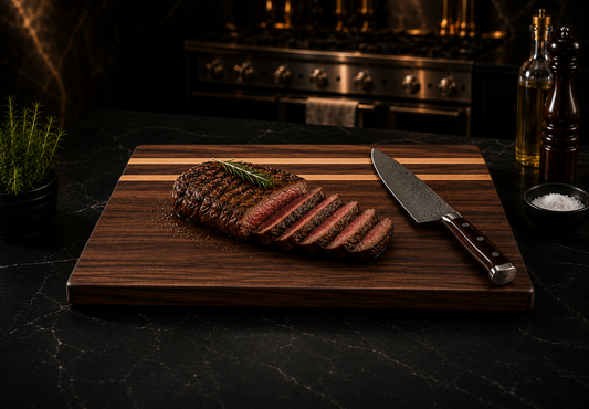 Premium Black Walnut Edge Grain Cutting Board – Handcrafted & Durable