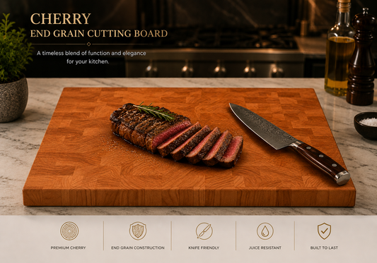 Cherry End Grain cutting board 18x12x1.5
