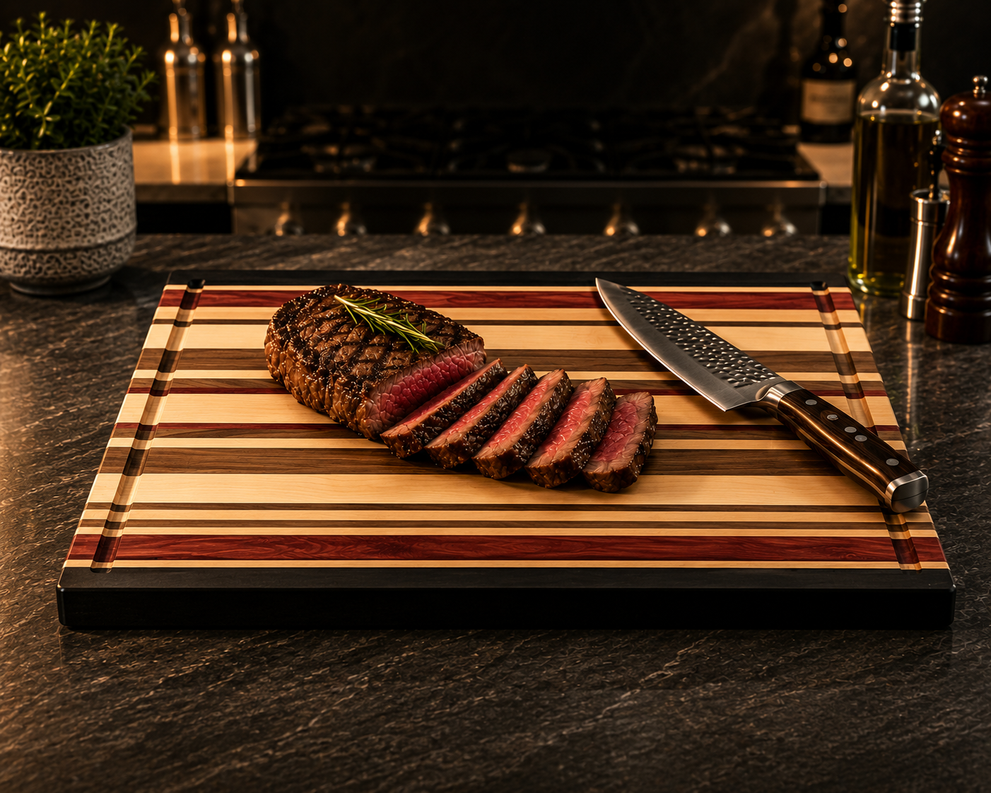 The OKI 25 – Handcrafted Hardwood Cutting Board