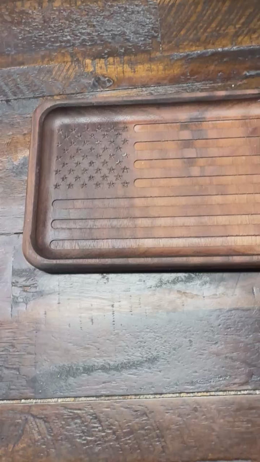 American Flag tray-Medium