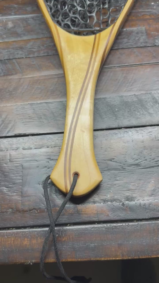 Maple and Black Walnut Fishing Net