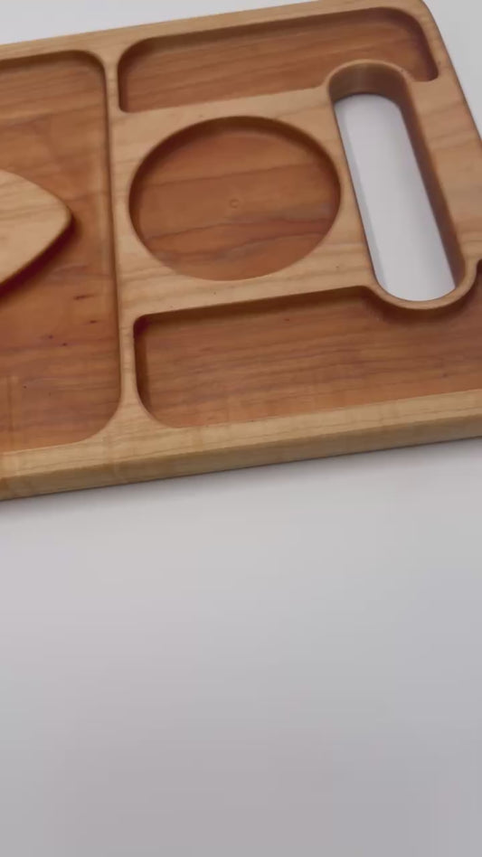 New England Patriots Maple Charcuterie board 23" W x 11" H